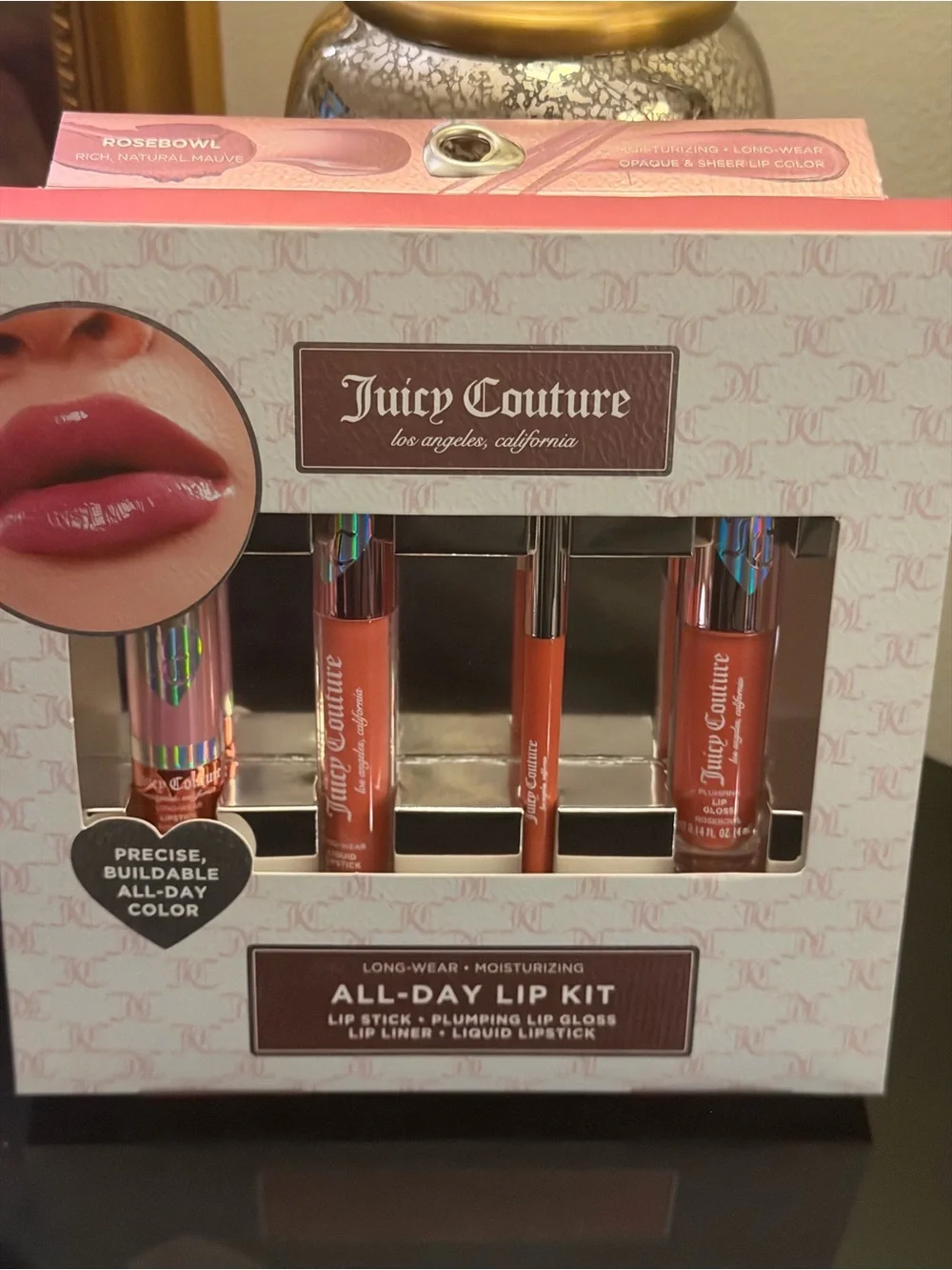 Juicy Couture All-Day Lip Kit — Rosebowl Pink